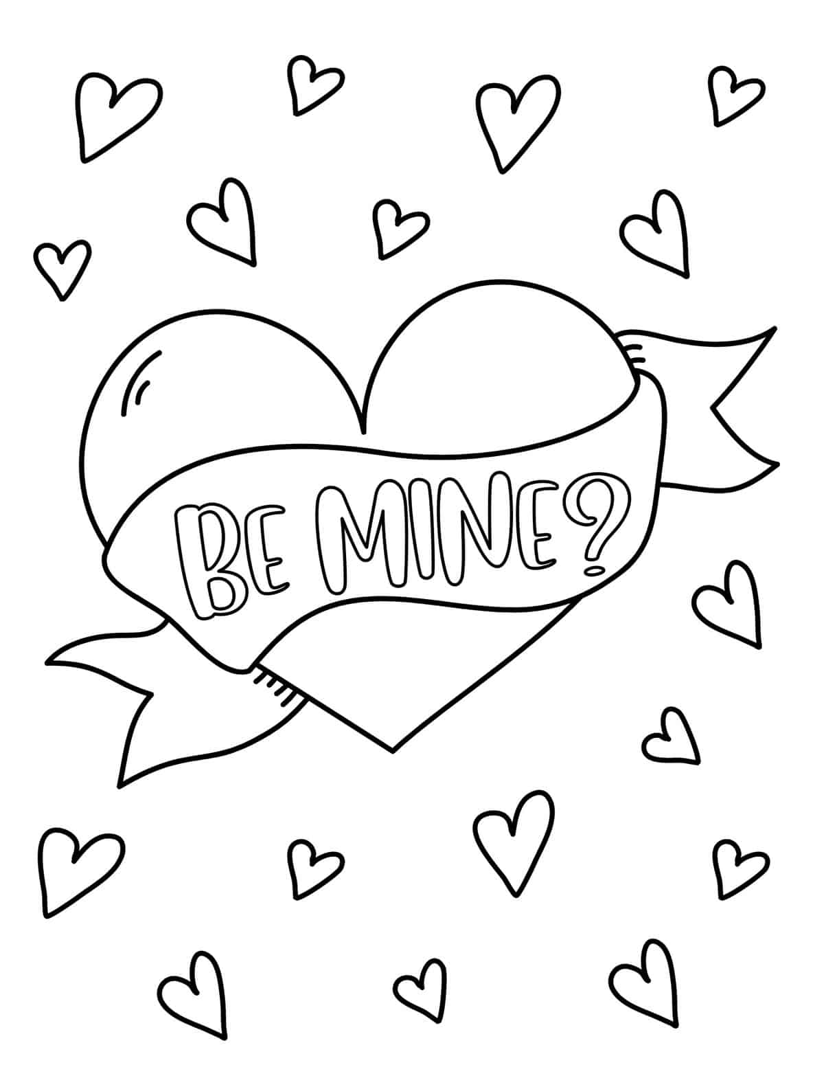 50 free valentine coloring pages for kids - prudent penny pincher